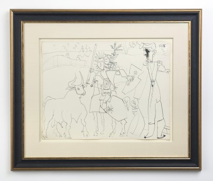 Pablo Picasso, Chevalier et picador, 1951